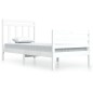 vidaXL Massivholzbett Weiß 90x200 cm vidaXL Massivholzbett Weiß 90x200 cm