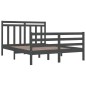 vidaXL Massivholzbett Grau 140x190 cm vidaXL Massivholzbett Grau 140x190 cm