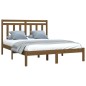 vidaXL Massivholzbett Honigbraun 140x190 cm vidaXL Massivholzbett Honigbraun 140x190 cm