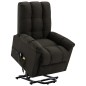 Massagesessel mit Aufstehhilfe Dunkelbraun Stoff Massagesessel mit Aufstehhilfe Dunkelbraun Stoff