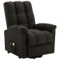 Massagesessel mit Aufstehhilfe Dunkelbraun Stoff Massagesessel mit Aufstehhilfe Dunkelbraun Stoff