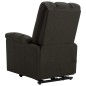 Massagesessel mit Aufstehhilfe Dunkelbraun Stoff Massagesessel mit Aufstehhilfe Dunkelbraun Stoff