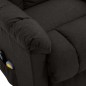 Massagesessel mit Aufstehhilfe Dunkelbraun Stoff Massagesessel mit Aufstehhilfe Dunkelbraun Stoff