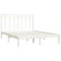 vidaXL Massivholzbett Weiß 140x190 cm vidaXL Massivholzbett Weiß 140x190 cm