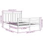 vidaXL Massivholzbett Honigbraun 150x200 cm vidaXL Massivholzbett Honigbraun 150x200 cm