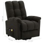 Massagesessel mit Aufstehhilfe Dunkelbraun Stoff Massagesessel mit Aufstehhilfe Dunkelbraun Stoff