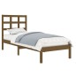 vidaXL Massivholzbett Honigbraun 75x190 cm vidaXL Massivholzbett Honigbraun 75x190 cm
