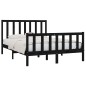 vidaXL Massivholzbett Schwarz 120x190 cm vidaXL Massivholzbett Schwarz 120x190 cm