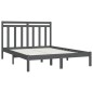 vidaXL Massivholzbett Grau 140x200 cm vidaXL Massivholzbett Grau 140x200 cm