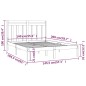 vidaXL Massivholzbett Grau 140x200 cm vidaXL Massivholzbett Grau 140x200 cm