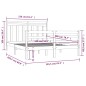 vidaXL Massivholzbett 150x200 cm vidaXL Massivholzbett 150x200 cm