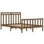 vidaXL Massivholzbett Honigbraun 120x190 cm vidaXL Massivholzbett Honigbraun 120x190 cm