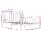 vidaXL Massivholzbett Honigbraun 120x190 cm vidaXL Massivholzbett Honigbraun 120x190 cm