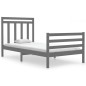 vidaXL Massivholzbett Grau 100x200 cm vidaXL Massivholzbett Grau 100x200 cm