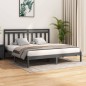 vidaXL Massivholzbett Grau 180x200 cm vidaXL Massivholzbett Grau 180x200 cm