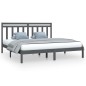 vidaXL Massivholzbett Grau 180x200 cm vidaXL Massivholzbett Grau 180x200 cm