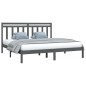 vidaXL Massivholzbett Grau 180x200 cm vidaXL Massivholzbett Grau 180x200 cm