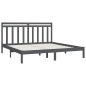 vidaXL Massivholzbett Grau 180x200 cm vidaXL Massivholzbett Grau 180x200 cm