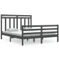 vidaXL Massivholzbett Grau 160x200 cm vidaXL Massivholzbett Grau 160x200 cm