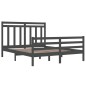 vidaXL Massivholzbett Grau 160x200 cm vidaXL Massivholzbett Grau 160x200 cm