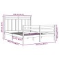 vidaXL Massivholzbett Grau 160x200 cm vidaXL Massivholzbett Grau 160x200 cm