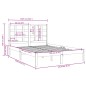 vidaXL Massivholzbett Honigbraun 120x190 cm vidaXL Massivholzbett Honigbraun 120x190 cm