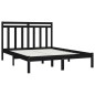 vidaXL Massivholzbett Schwarz 120x200 cm vidaXL Massivholzbett Schwarz 120x200 cm