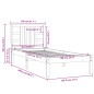 vidaXL Massivholzbett 100x200 cm vidaXL Massivholzbett 100x200 cm