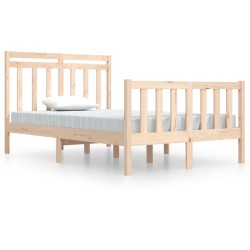 vidaXL Massivholzbett 120x190 cm