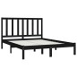 vidaXL Massivholzbett Schwarz Kiefer 150x200 cm vidaXL Massivholzbett Schwarz Kiefer 150x200 cm