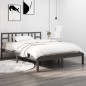 vidaXL Massivholzbett Grau 135x190 cm vidaXL Massivholzbett Grau 135x190 cm