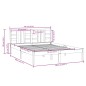 vidaXL Massivholzbett Grau 135x190 cm vidaXL Massivholzbett Grau 135x190 cm