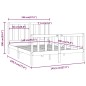 vidaXL Massivholzbett 140x190 cm vidaXL Massivholzbett 140x190 cm