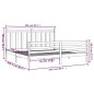 vidaXL Massivholzbett Grau 200x200 cm vidaXL Massivholzbett Grau 200x200 cm