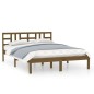 vidaXL Massivholzbett Honigbraun 135x190 cm vidaXL Massivholzbett Honigbraun 135x190 cm