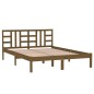 vidaXL Massivholzbett Honigbraun 135x190 cm vidaXL Massivholzbett Honigbraun 135x190 cm