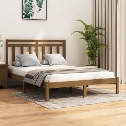 vidaXL Massivholzbett Honigbraun 150x200 cm