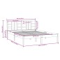 vidaXL Massivholzbett Weiß 160x200 cm vidaXL Massivholzbett Weiß 160x200 cm