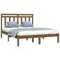 vidaXL Massivholzbett Honigbraun 120x190 cm vidaXL Massivholzbett Honigbraun 120x190 cm