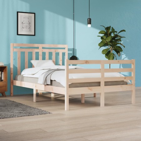 vidaXL Massivholzbett 120x200 cm