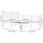 vidaXL Massivholzbett 120x200 cm vidaXL Massivholzbett 120x200 cm