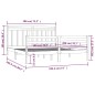 vidaXL Massivholzbett 180x200 cm vidaXL Massivholzbett 180x200 cm