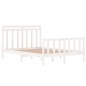 vidaXL Massivholzbett Weiß 140x190 cm vidaXL Massivholzbett Weiß 140x190 cm