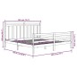 vidaXL Massivholzbett Schwarz 180x200 cm vidaXL Massivholzbett Schwarz 180x200 cm