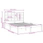 vidaXL Massivholzbett Weiß 120x200 cm vidaXL Massivholzbett Weiß 120x200 cm