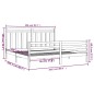 vidaXL Massivholzbett Weiß 200x200 cm vidaXL Massivholzbett Weiß 200x200 cm