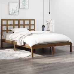 vidaXL Massivholzbett Honigbraun 150x200 cm