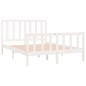 vidaXL Massivholzbett Weiß 120x190 cm vidaXL Massivholzbett Weiß 120x190 cm