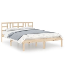 vidaXL Massivholzbett 200x200 cm