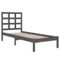 vidaXL Massivholzbett Grau 90x190 cm vidaXL Massivholzbett Grau 90x190 cm